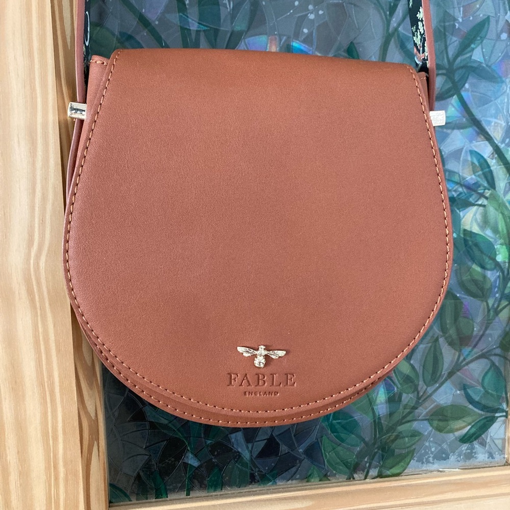 Woodland Toile Saddle Bag - Tan - Picture 3 of 7